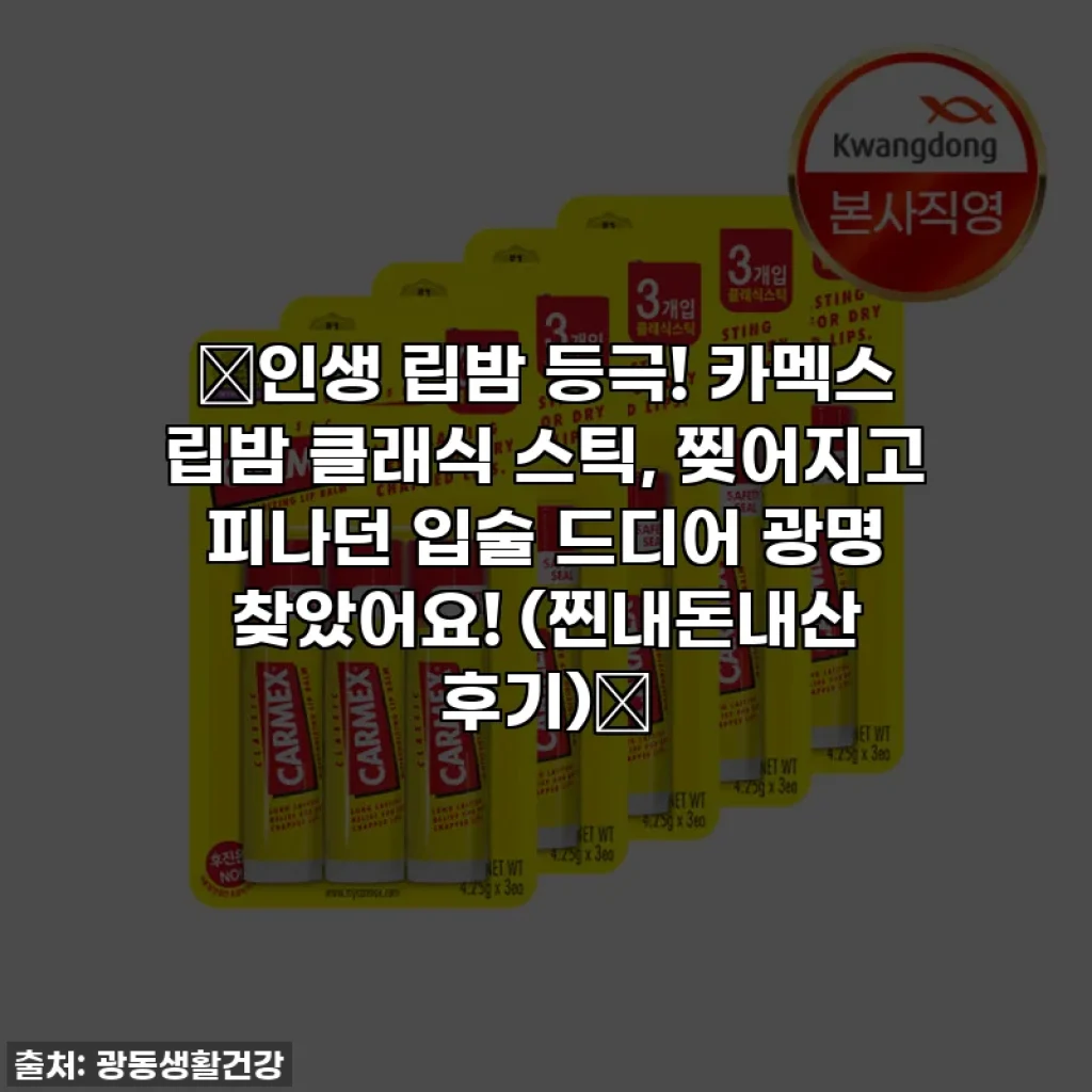 🔥인생 립밤 등극! 카멕스 립밤 클래식 스틱, 찢어지고 피나던 입술 드디어 광명 찾았어요! (찐내돈내산 후기)🔥