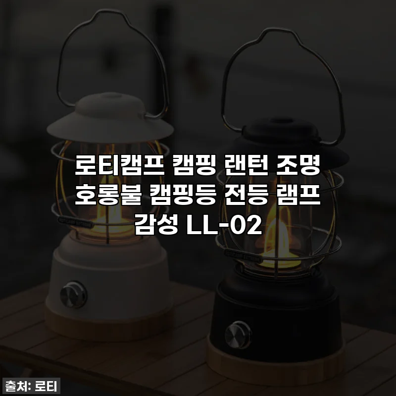 로티캠프 캠핑 랜턴 조명 호롱불 캠핑등 전등 램프 감성 LL-02