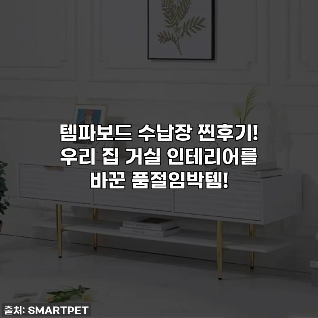 템파보드 수납장 찐후기! 우리 집 거실 인테리어를 바꾼 품절임박템!