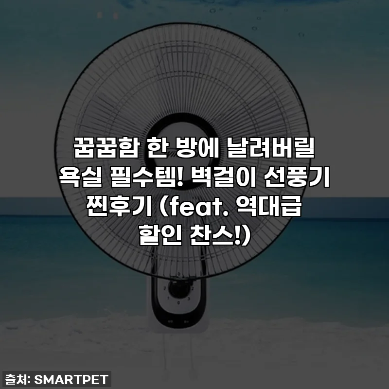 꿉꿉함 한 방에 날려버릴 욕실 필수템! 벽걸이 선풍기 찐후기 (feat. 역대급 할인 찬스!)