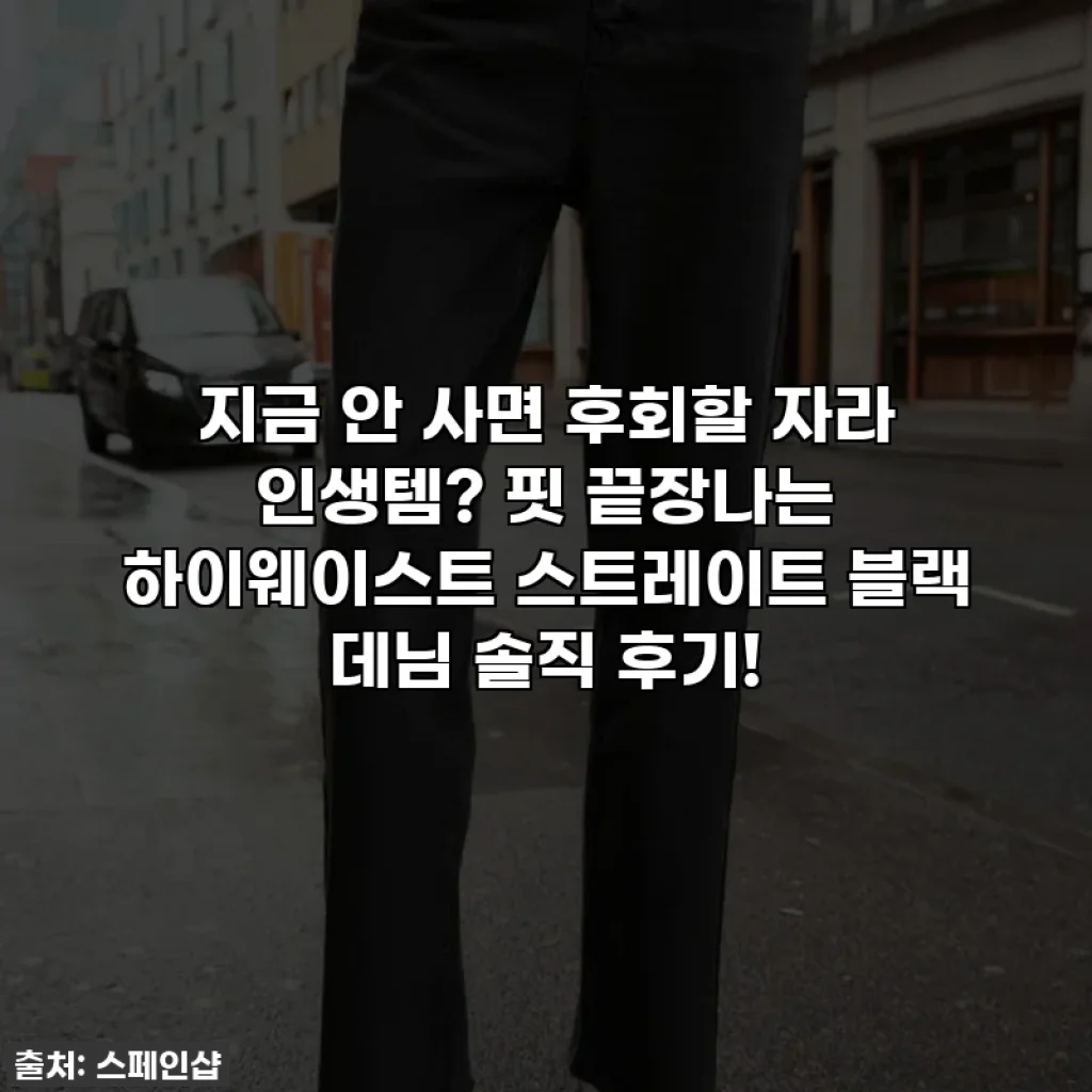 지금 안 사면 후회할 자라 인생템? 핏 끝장나는 하이웨이스트 스트레이트 블랙 데님 솔직 후기!