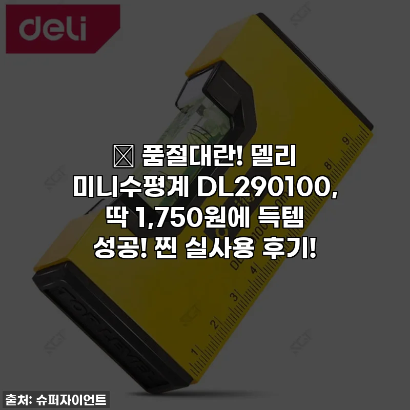 🎁 품절대란! 델리 미니수평계 DL290100, 딱 1,750원에 득템 성공! 찐 실사용 후기!