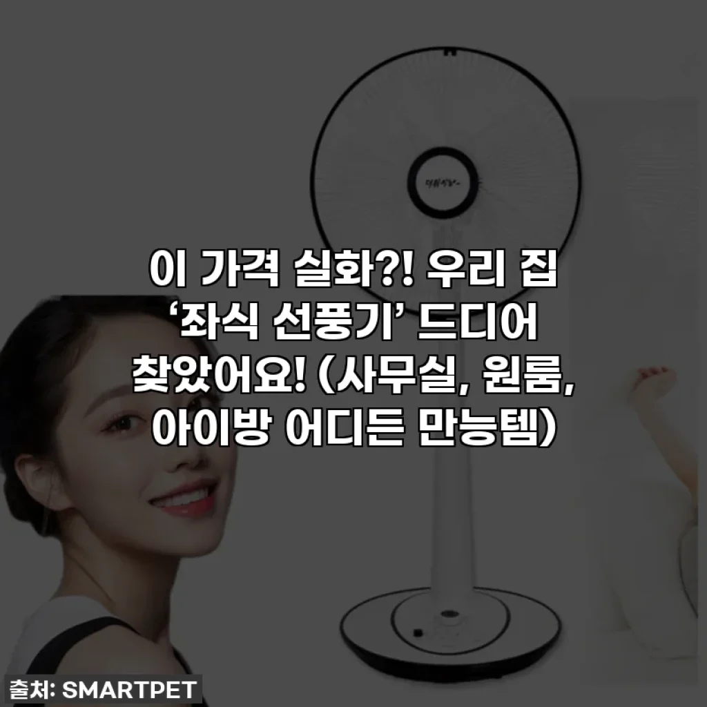 이 가격 실화?! 우리 집 ‘좌식 선풍기’ 드디어 찾았어요! (사무실, 원룸, 아이방 어디든 만능템)