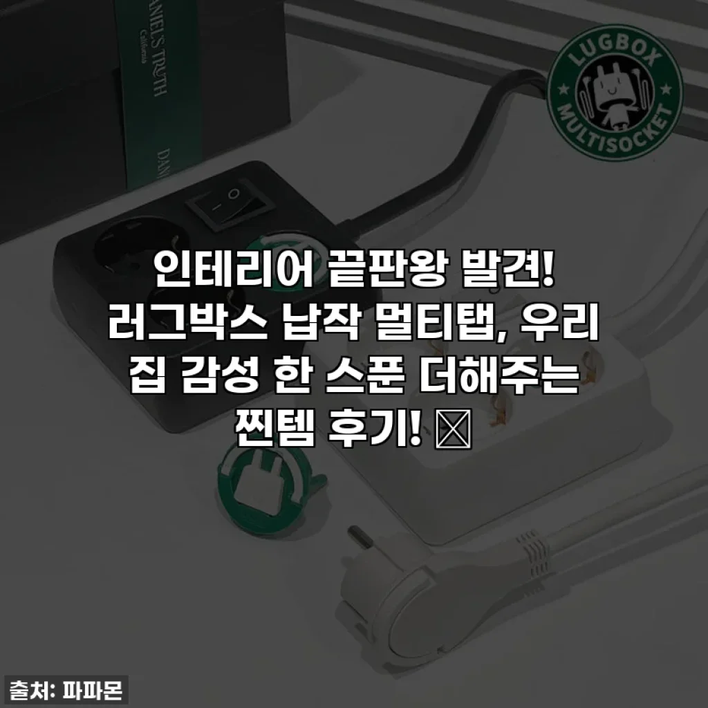인테리어 끝판왕 발견! 러그박스 납작 멀티탭, 우리 집 감성 한 스푼 더해주는 찐템 후기! ✨