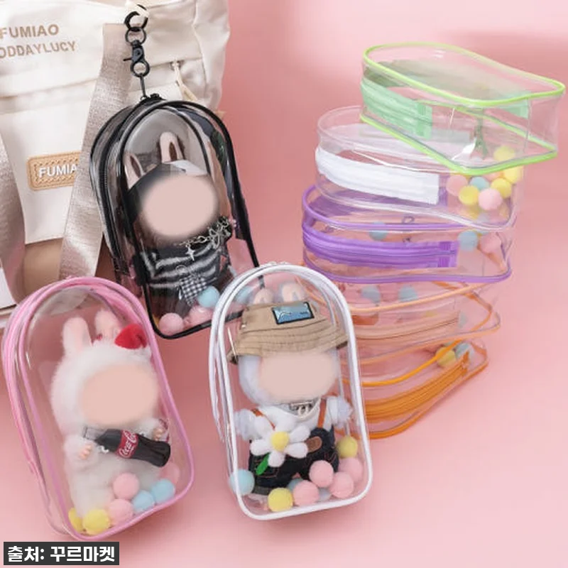 라부부 PVC 투명 파우치 인형 키링 관련 이미지 1
