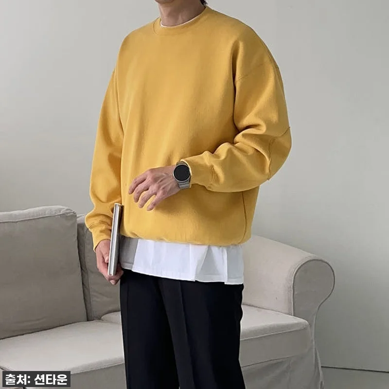 이 가격 실화?! 남자 오버핏 맨투맨 관련 이미지 2