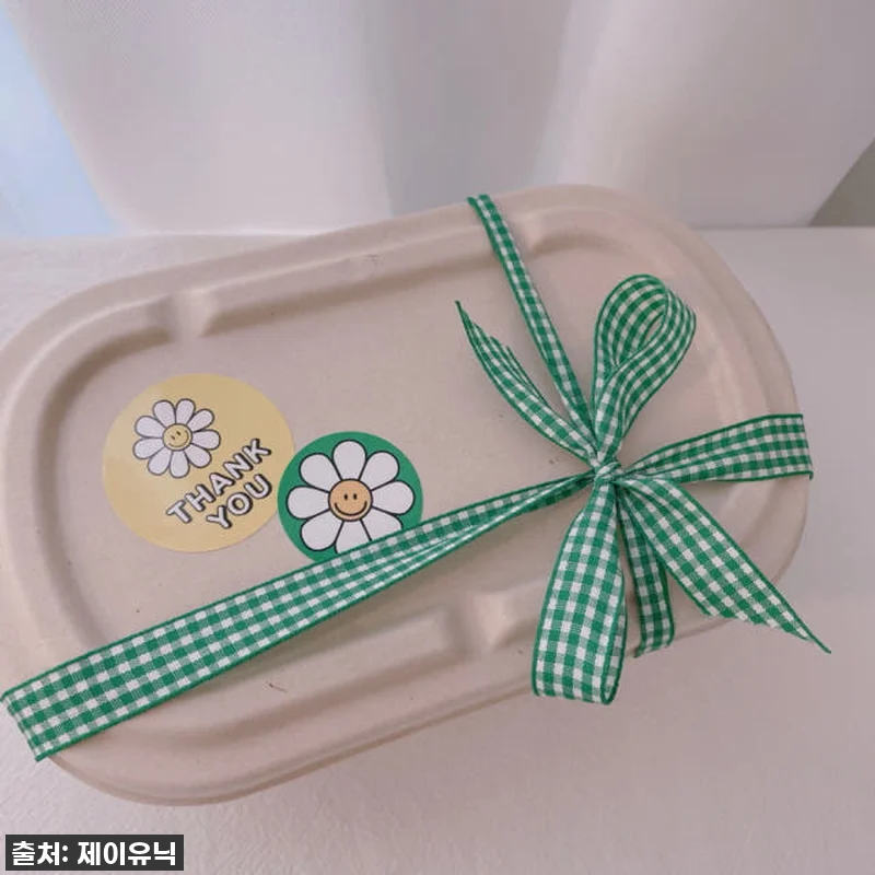 🎁찐후기! 품절임박 '체크 리본 끈' 관련 이미지 2