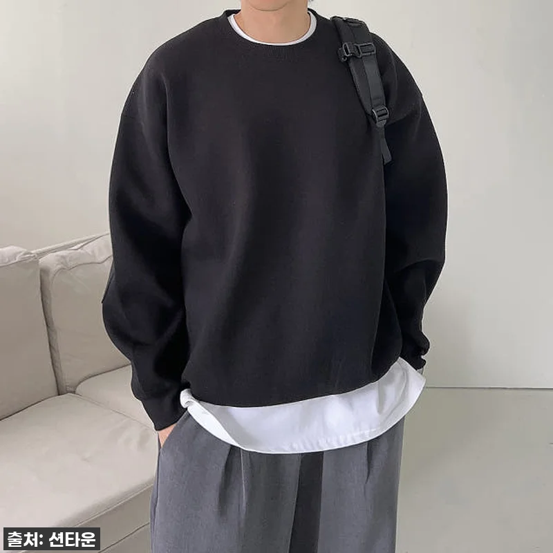 이 가격 실화?! 남자 오버핏 맨투맨 관련 이미지 4