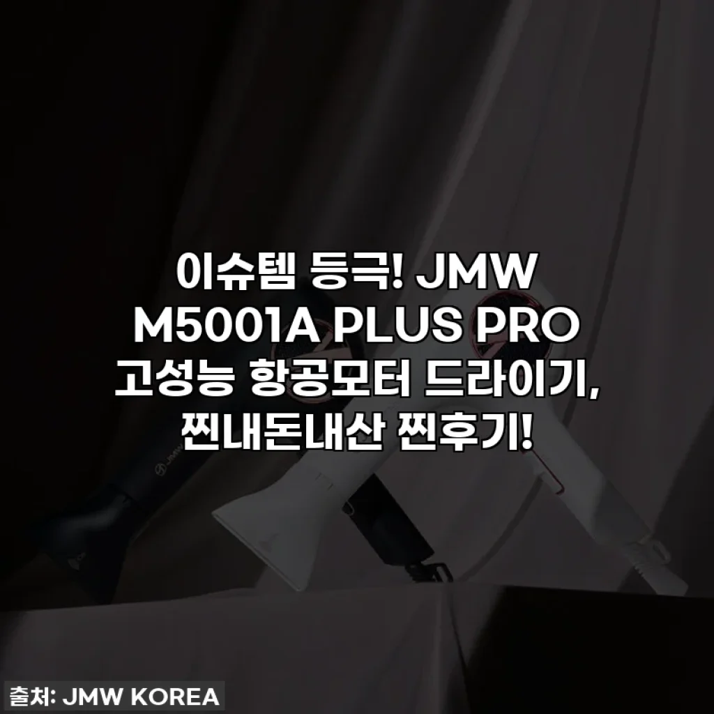 이슈템 등극! JMW M5001A PLUS PRO 고성능 항공모터 드라이기, 찐내돈내산 찐후기!