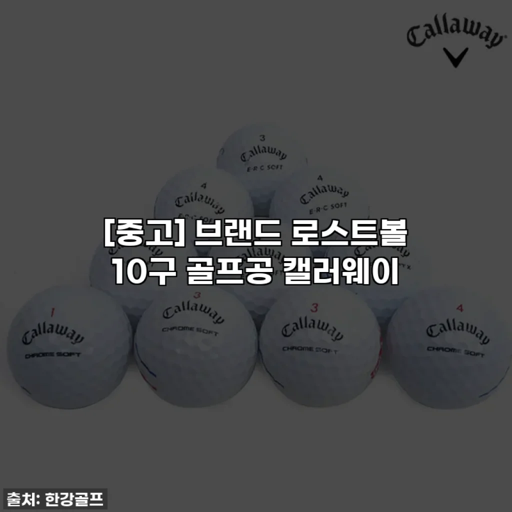 [중고] 브랜드 로스트볼 10구 골프공 캘러웨이