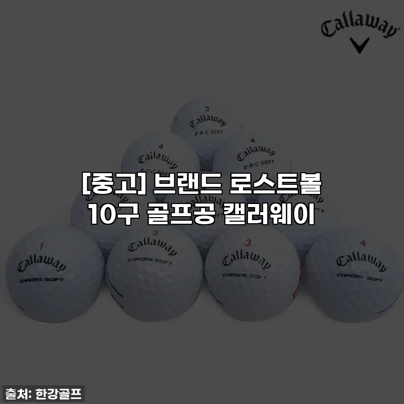 [중고] 브랜드 로스트볼 10구 골프공 캘러웨이