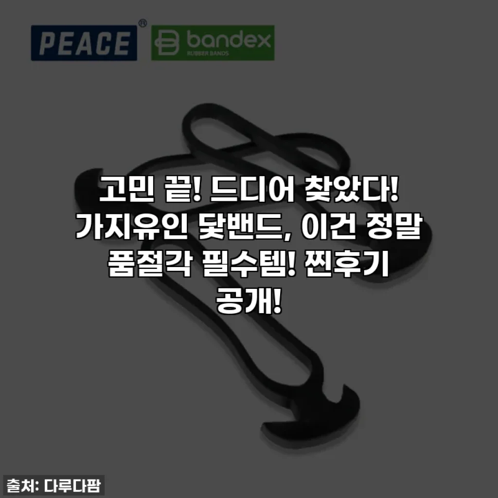 고민 끝! 드디어 찾았다! 가지유인 닻밴드, 이건 정말 품절각 필수템! 찐후기 공개!