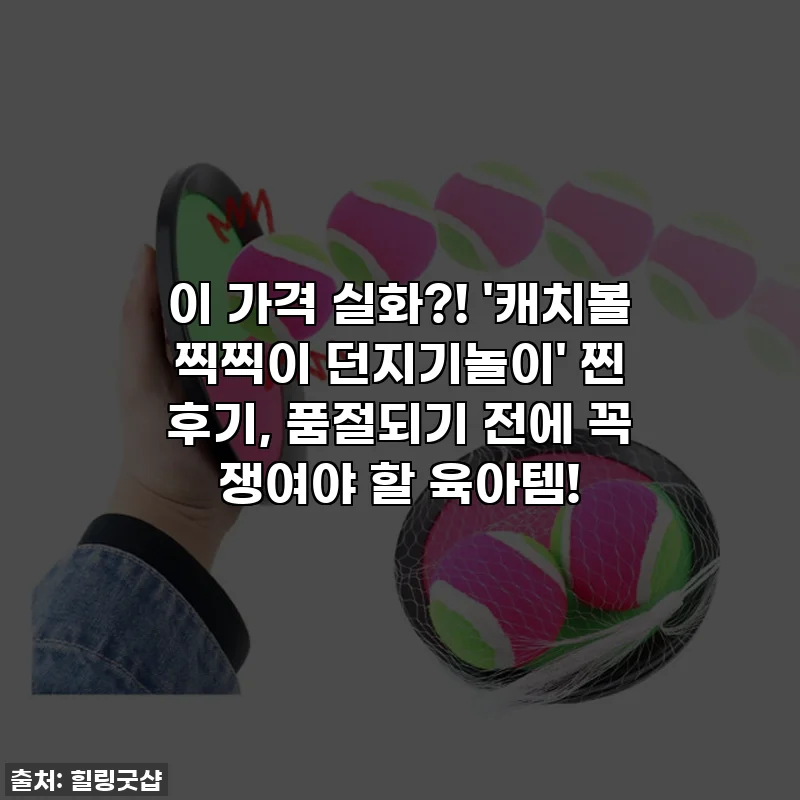 이 가격 실화?! '캐치볼 찍찍이 던지기놀이' 찐 후기, 품절되기 전에 꼭 쟁여야 할 육아템!