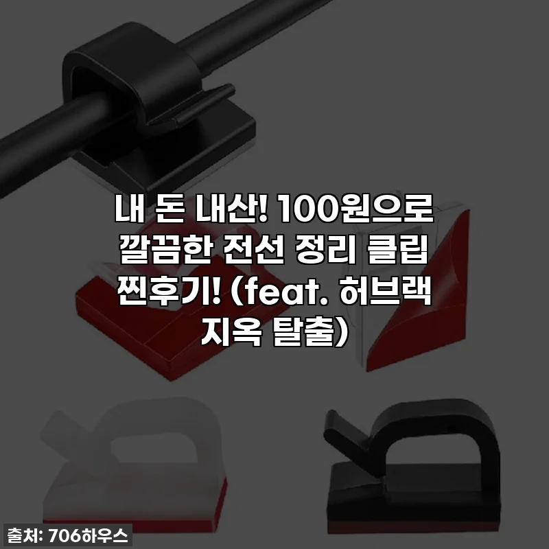 내 돈 내산! 100원으로 깔끔한 전선 정리 클립 찐후기! (feat. 허브랙 지옥 탈출)