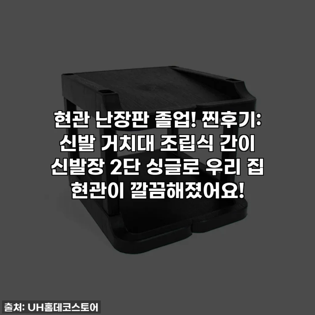현관 난장판 졸업! 찐후기: 신발 거치대 조립식 간이 신발장 2단 싱글로 우리 집 현관이 깔끔해졌어요!