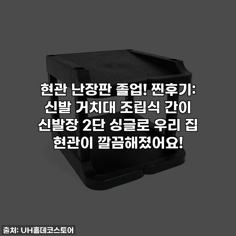 현관 난장판 졸업! 찐후기: 신발 거치대 조립식 간이 신발장 2단 싱글로 우리 집 현관이 깔끔해졌어요!