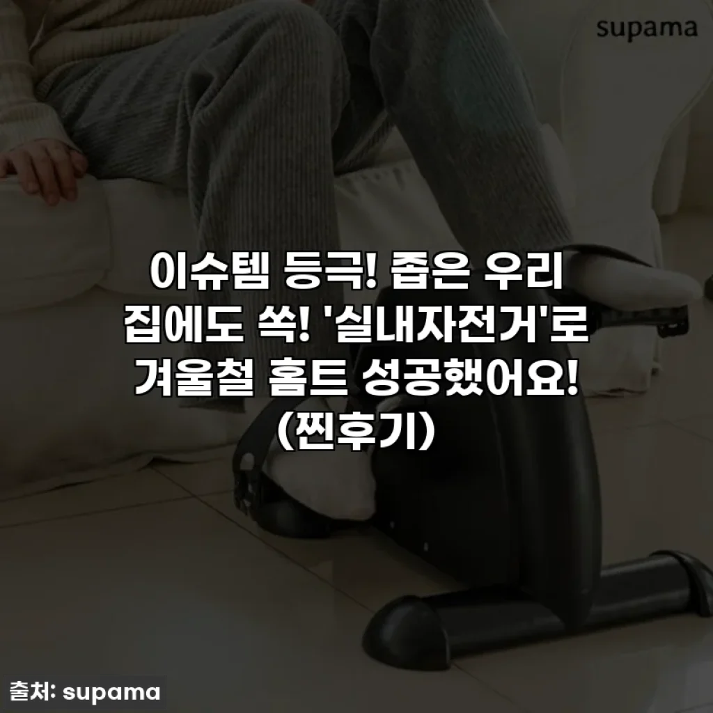 이슈템 등극! 좁은 우리 집에도 쏙! '실내자전거'로 겨울철 홈트 성공했어요! (찐후기)