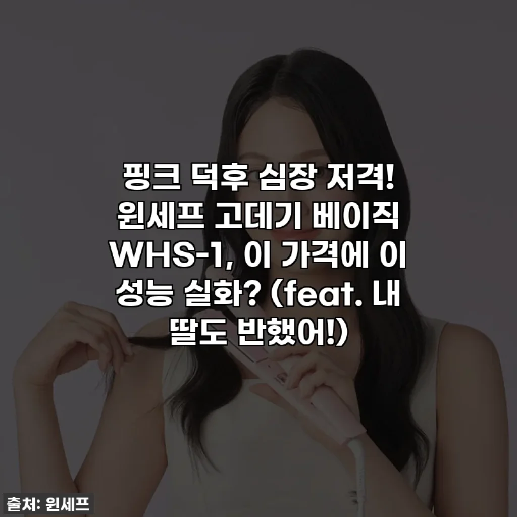 핑크 덕후 심장 저격! 윈세프 고데기 베이직 WHS-1, 이 가격에 이 성능 실화? (feat. 내 딸도 반했어!)