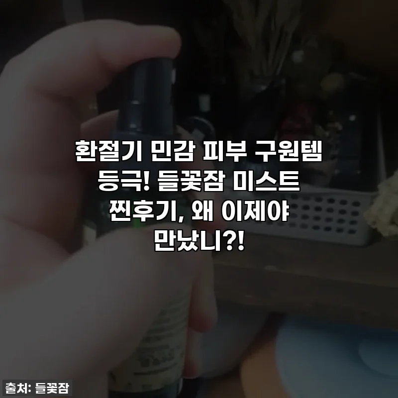 환절기 민감 피부 구원템 등극! 들꽃잠 미스트 찐후기, 왜 이제야 만났니?!