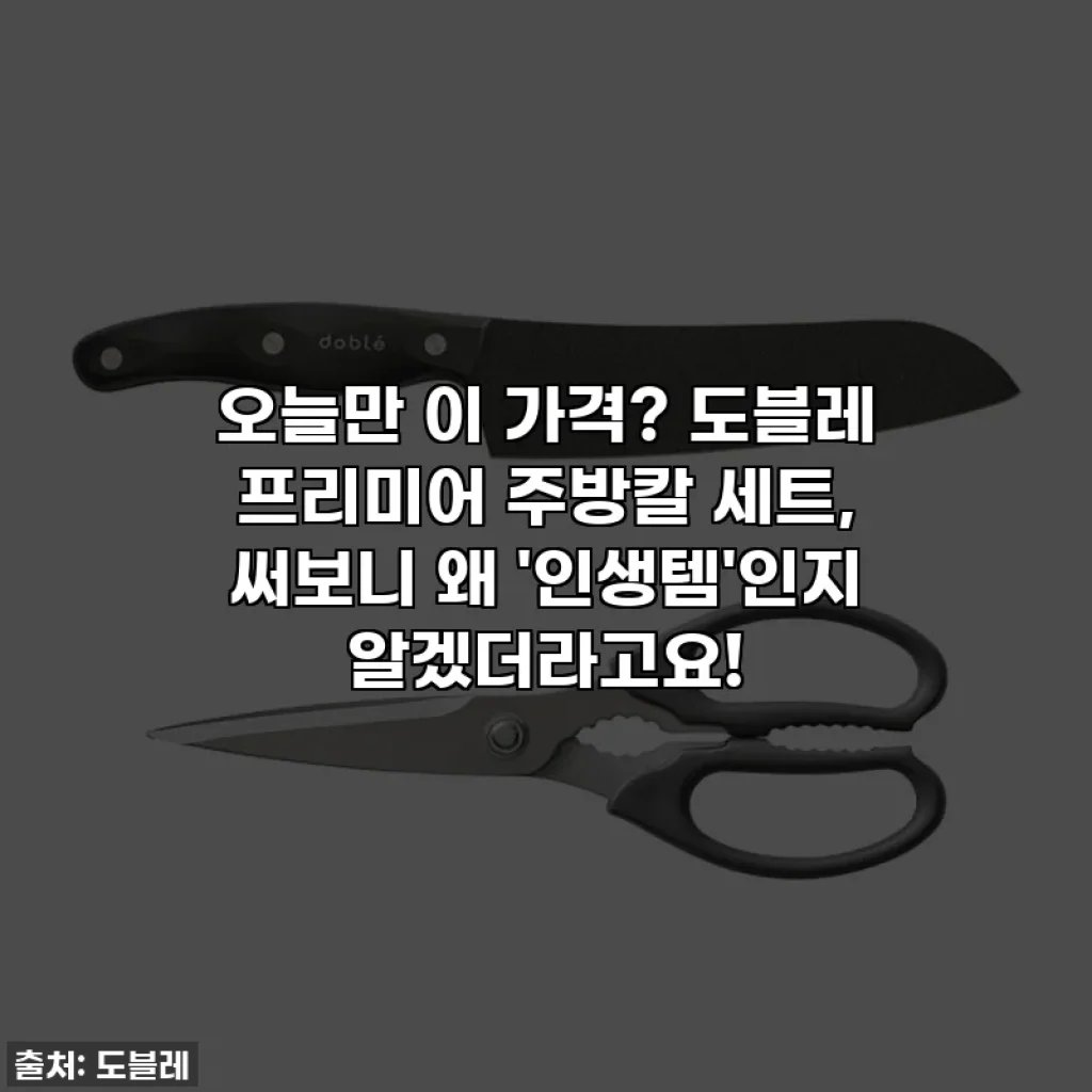 오늘만 이 가격? 도블레 프리미어 주방칼 세트, 써보니 왜 '인생템'인지 알겠더라고요!