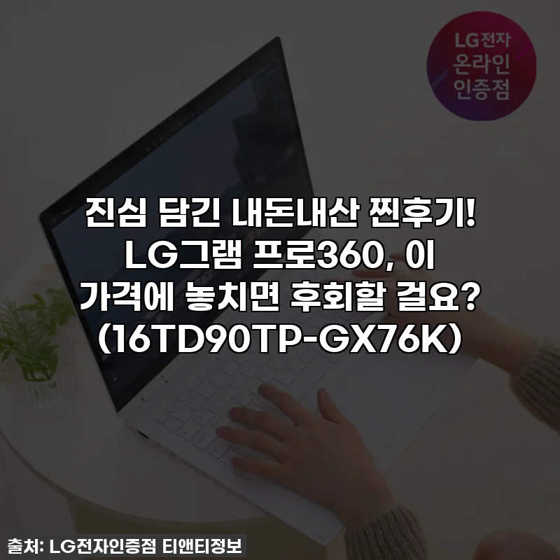 진심 담긴 내돈내산 찐후기! LG그램 프로360, 이 가격에 놓치면 후회할 걸요? (16TD90TP-GX76K)