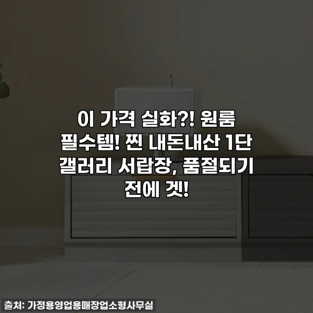 이 가격 실화?! 원룸 필수템! 찐 내돈내산 1단 갤러리 서랍장, 품절되기 전에 겟!