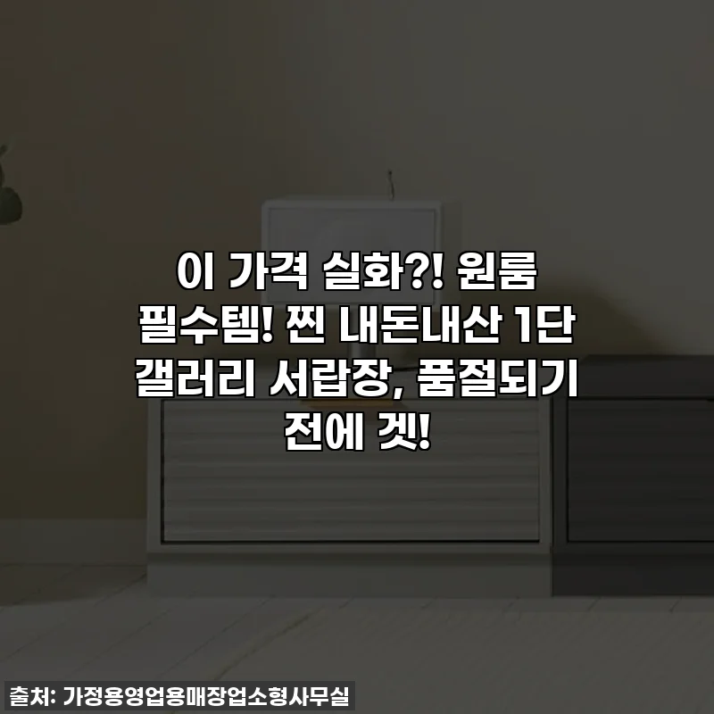 이 가격 실화?! 원룸 필수템! 찐 내돈내산 1단 갤러리 서랍장, 품절되기 전에 겟!