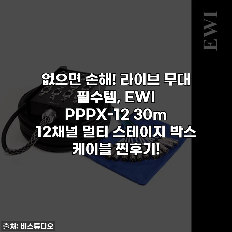 없으면 손해! 라이브 무대 필수템, EWI PPPX-12 30m 12채널 멀티 스테이지 박스 케이블 찐후기!