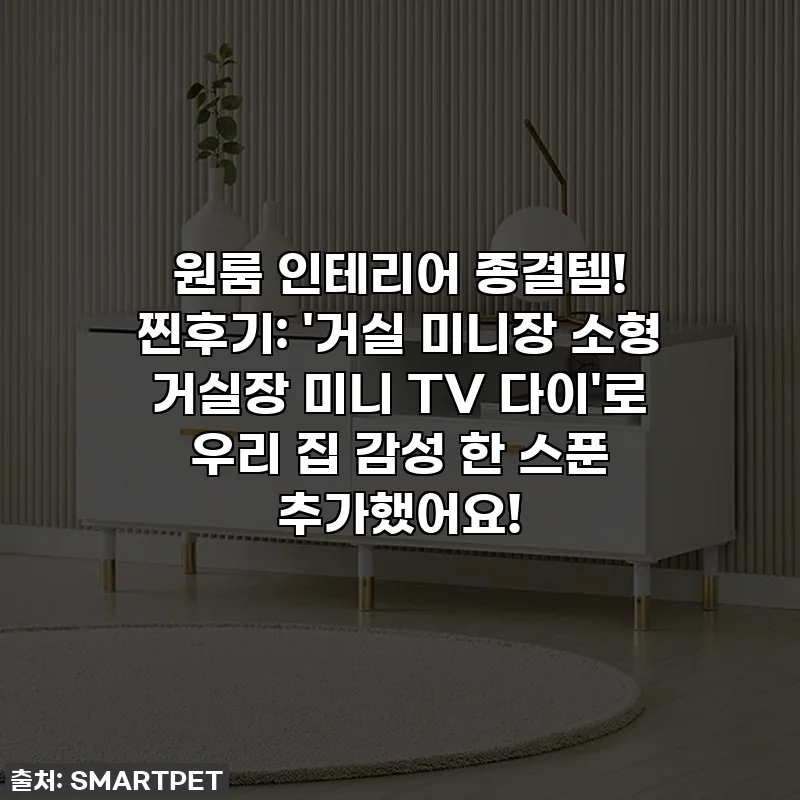 원룸 인테리어 종결템! 찐후기: '거실 미니장 소형 거실장 미니 TV 다이'로 우리 집 감성 한 스푼 추가했어요!