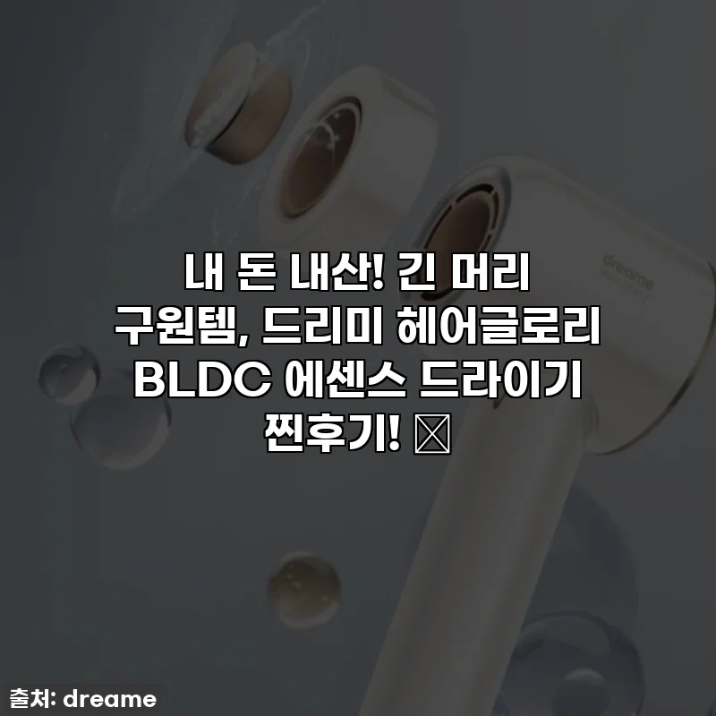 내 돈 내산! 긴 머리 구원템, 드리미 헤어글로리 BLDC 에센스 드라이기 찐후기! ✨