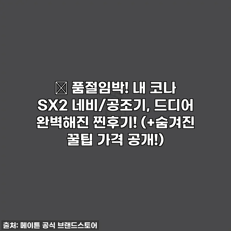 🔥 품절임박! 내 코나 SX2 네비/공조기, 드디어 완벽해진 찐후기! (+숨겨진 꿀팁 가격 공개!)
