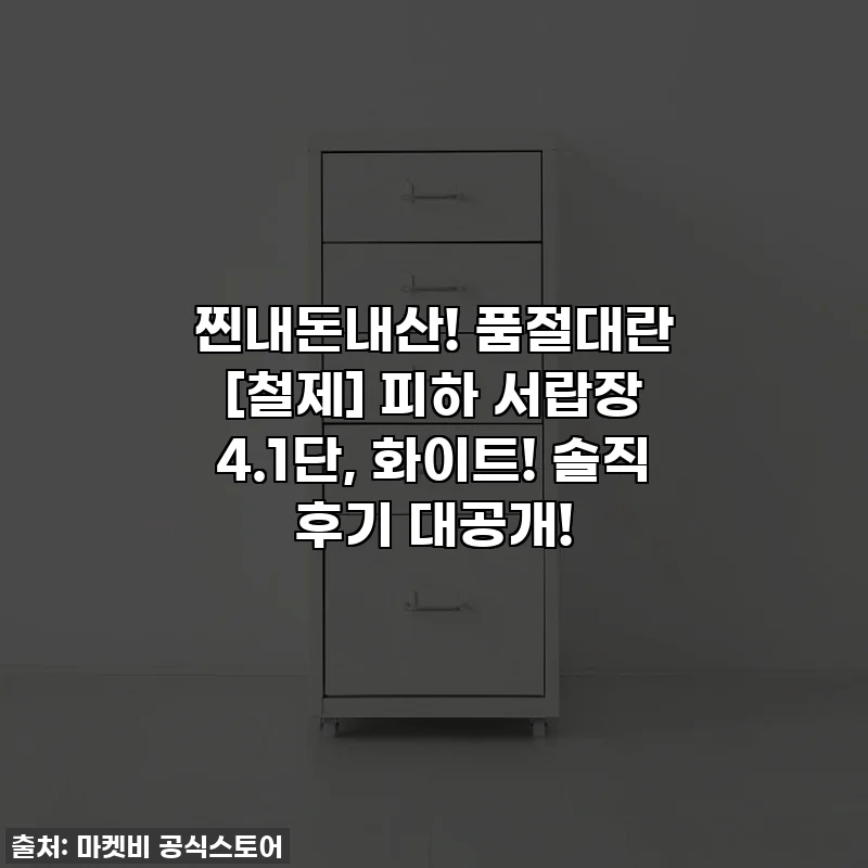 찐내돈내산! 품절대란 [철제] 피하 서랍장 4.1단, 화이트! 솔직 후기 대공개!