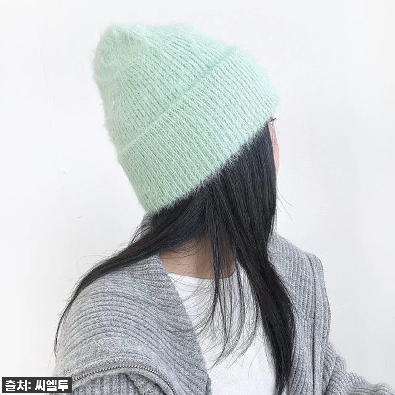 느엔 페이크 앙고라 털 여성 겨울 롱 관련 이미지 2