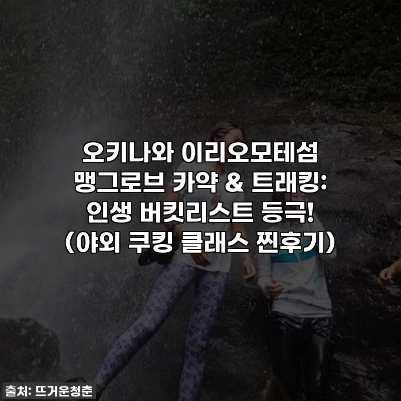 오키나와 이리오모테섬 맹그로브 카약 & 트래킹: 인생 버킷리스트 등극! (야외 쿠킹 클래스 찐후기)
