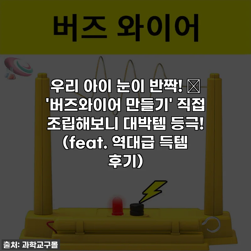 우리 아이 눈이 반짝! ✨ '버즈와이어 만들기' 직접 조립해보니 대박템 등극! (feat. 역대급 득템 후기)