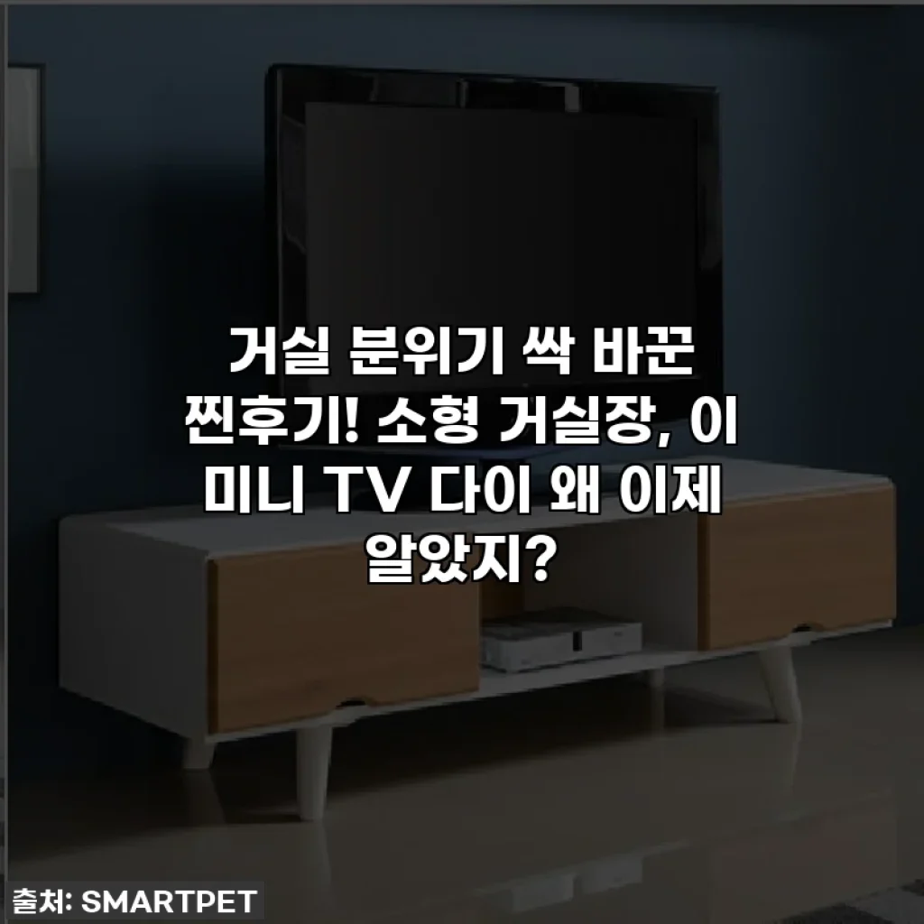 거실 분위기 싹 바꾼 찐후기! 소형 거실장, 이 미니 TV 다이 왜 이제 알았지?