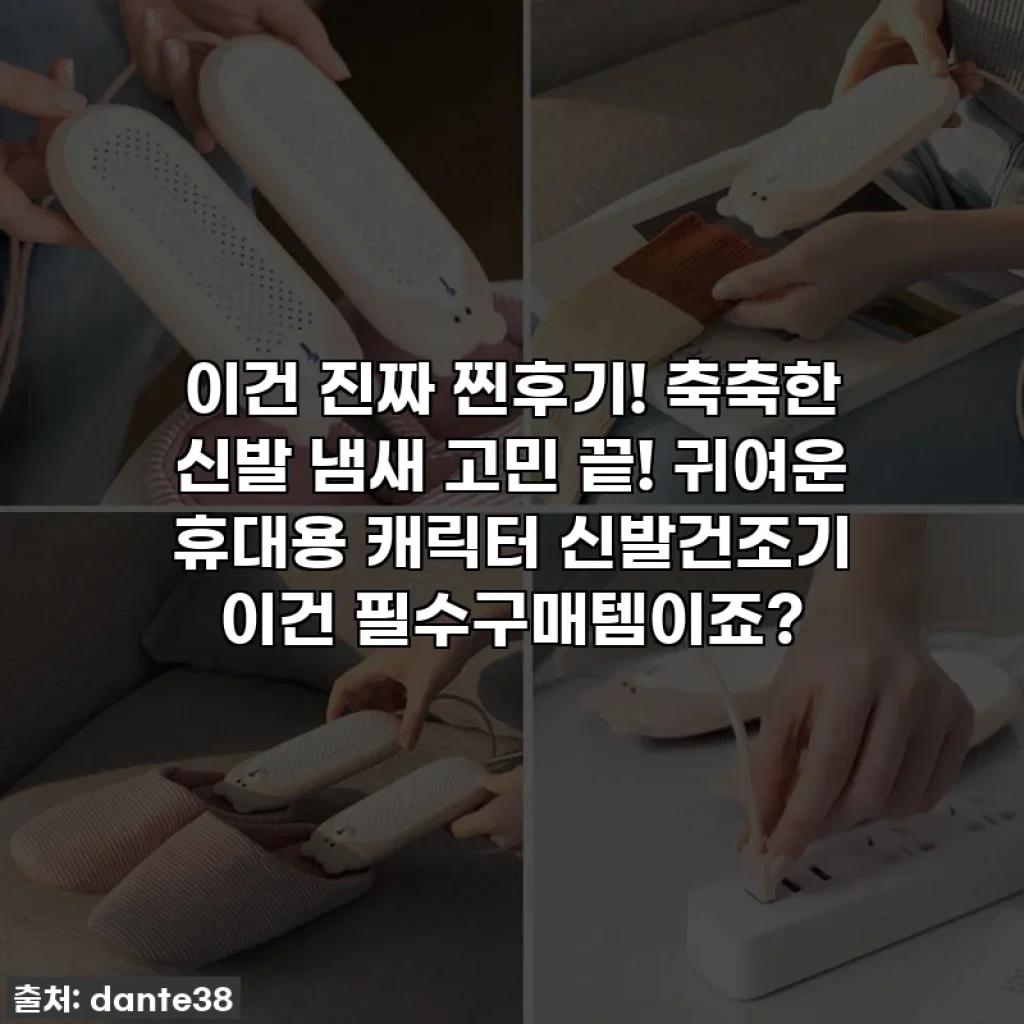 이건 진짜 찐후기! 축축한 신발 냄새 고민 끝! 귀여운 휴대용 캐릭터 신발건조기 이건 필수구매템이죠?