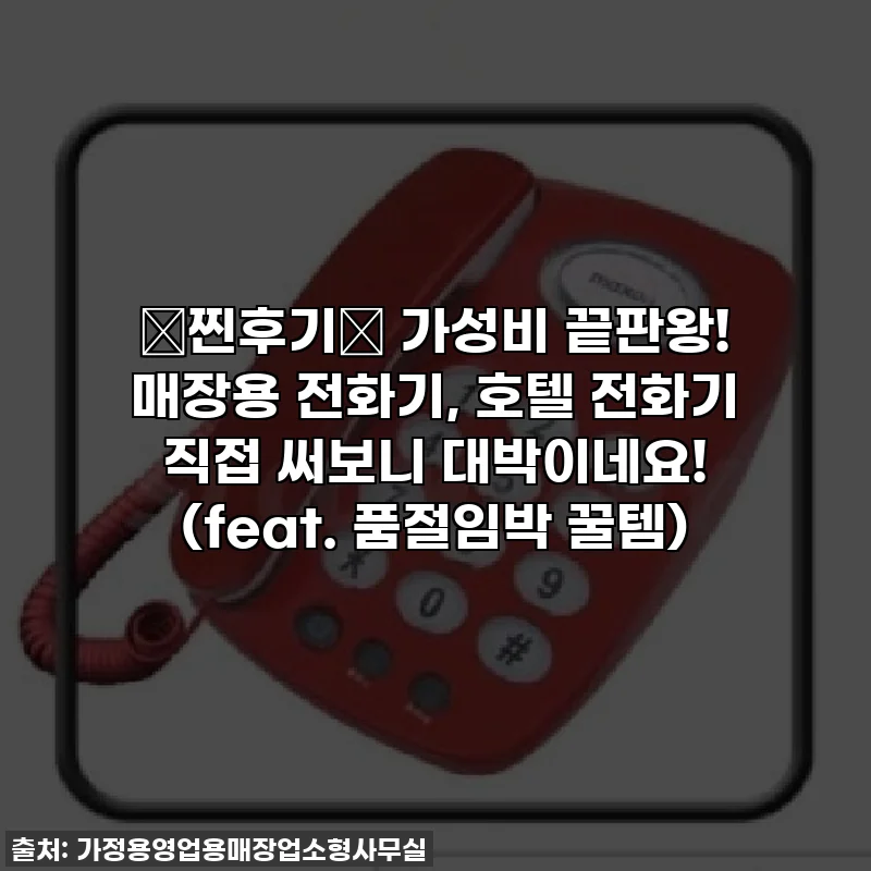 🚨찐후기🚨 가성비 끝판왕! 매장용 전화기, 호텔 전화기 직접 써보니 대박이네요! (feat. 품절임박 꿀템)