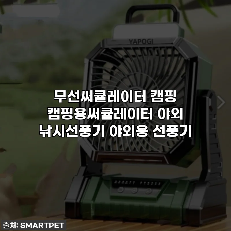 무선써큘레이터 캠핑 캠핑용써큘레이터 야외 낚시선풍기 야외용 선풍기