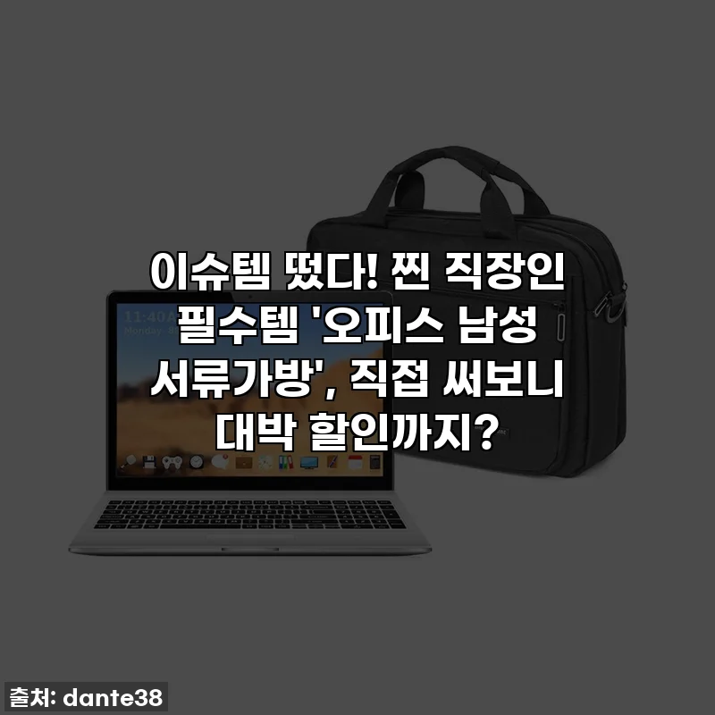 이슈템 떴다! 찐 직장인 필수템 '오피스 남성 서류가방', 직접 써보니 대박 할인까지?