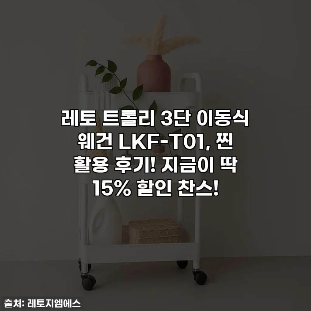 레토 트롤리 3단 이동식 웨건 LKF-T01, 찐 활용 후기! 지금이 딱 15% 할인 찬스!