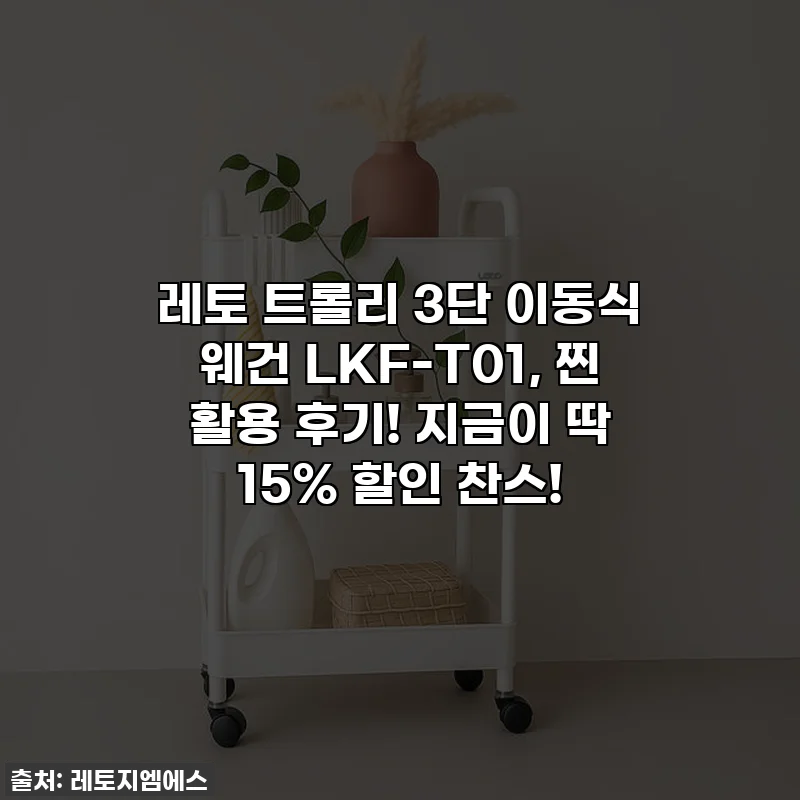 레토 트롤리 3단 이동식 웨건 LKF-T01, 찐 활용 후기! 지금이 딱 15% 할인 찬스!
