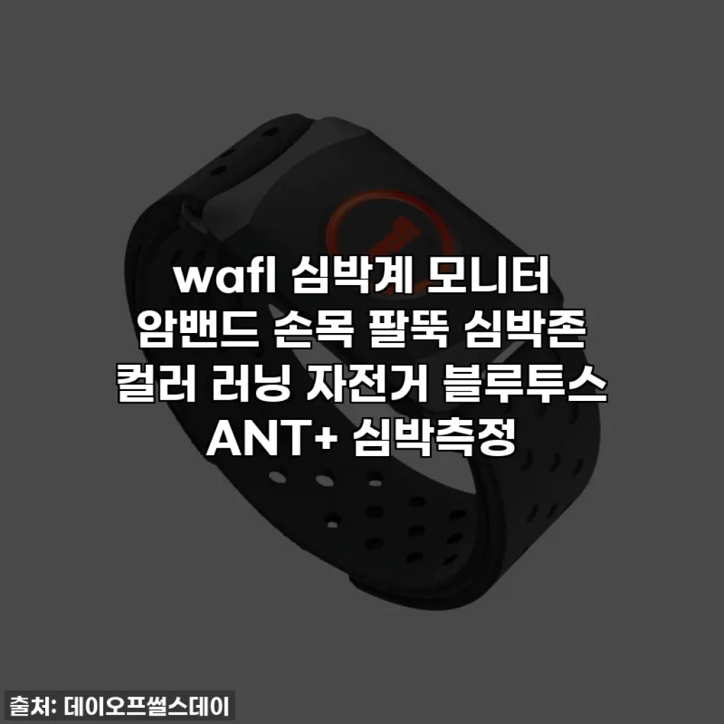 wafl 심박계 모니터 암밴드 손목 팔뚝 심박존 컬러 러닝 자전거 블루투스 ANT+ 심박측정