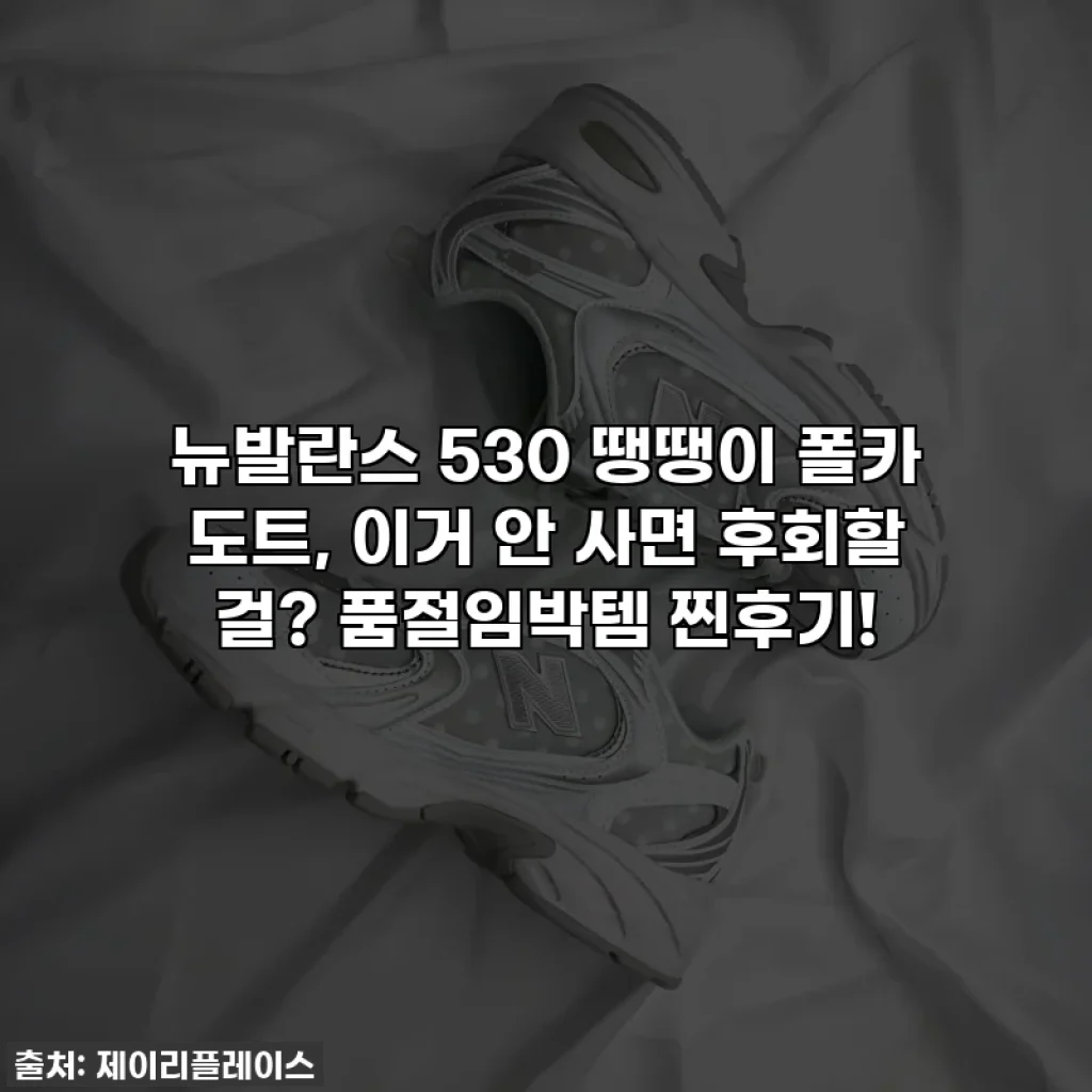 뉴발란스 530 땡땡이 폴카 도트, 이거 안 사면 후회할 걸? 품절임박템 찐후기!