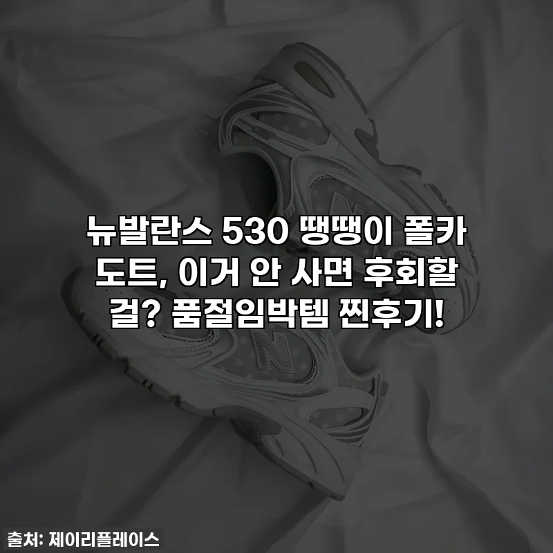 뉴발란스 530 땡땡이 폴카 도트, 이거 안 사면 후회할 걸? 품절임박템 찐후기!