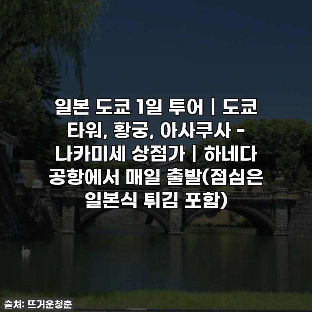 일본 도쿄 1일 투어｜도쿄 타워, 황궁, 아사쿠사 - 나카미세 상점가｜하네다 공항에서 매일 출발(점심은 일본식 튀김 포함)