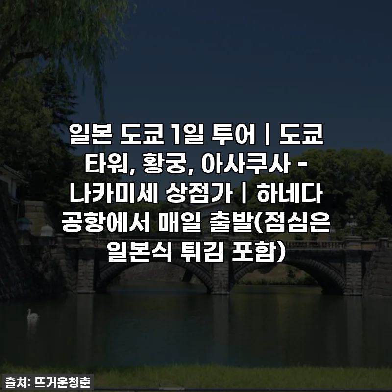 일본 도쿄 1일 투어｜도쿄 타워, 황궁, 아사쿠사 - 나카미세 상점가｜하네다 공항에서 매일 출발(점심은 일본식 튀김 포함)