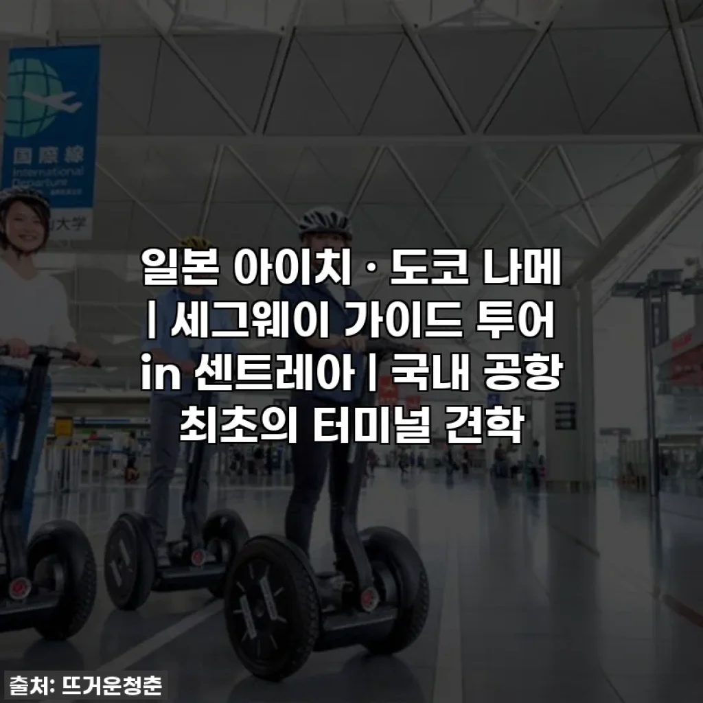 일본 아이치 · 도코 나메 | 세그웨이 가이드 투어 in 센트레아 | 국내 공항 최초의 터미널 견학
