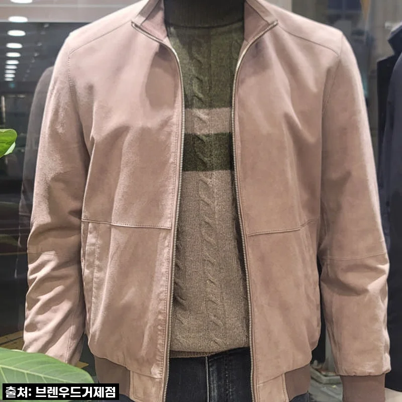 진심 이건 놓치면 후회! 코오롱 브렌우드 산양가죽 블루종, 50% 폭탄 할인에 제가 직접 입어봤어요!