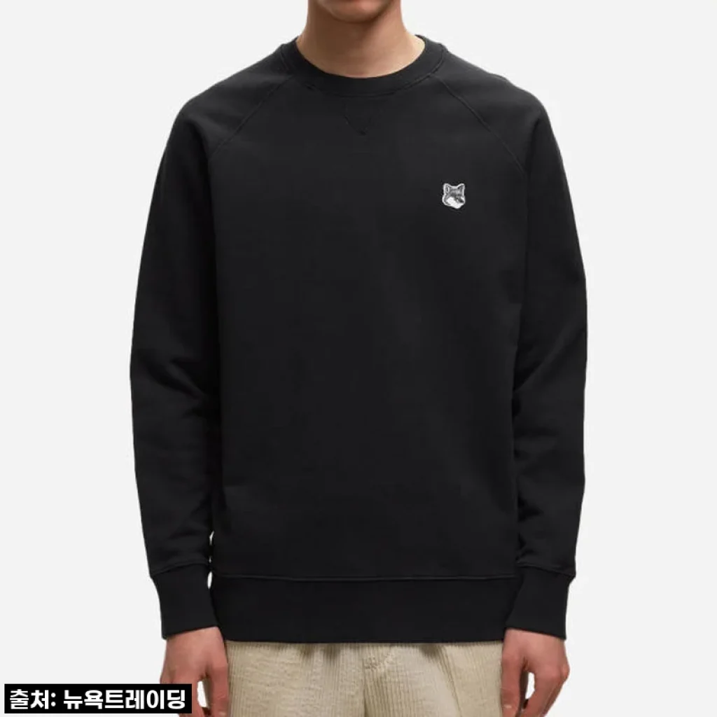 메종키츠네 그레이폭스 헤드 맨투맨, 꾸안꾸 데일리룩에 찰떡! 직접 입어보니 (사이즈 팁도!)